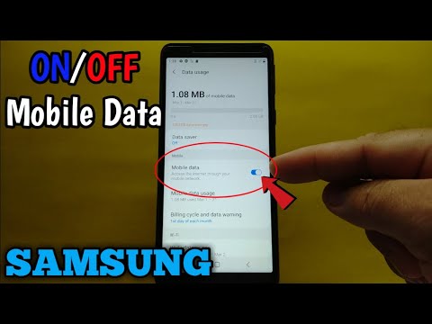 How to Turn ON or OFF Mobile Data on Samsung Galaxy A01 Core