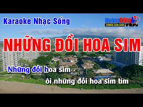Karaoke Nhạc Sống - Những Đồi Hoa Sim - Beat chất lượng cao