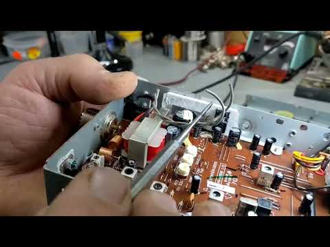 CB radio repair Uniden pro510xl audio chip replacement fixed #cbradio #cb #cbradiorepair #uniden