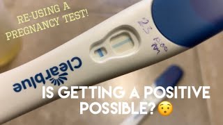 Pregnancy Test Experiment | Reusing A Negative Pregnancy Test! Is It Possible??