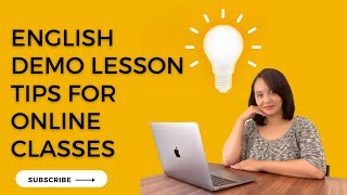 HOW TO TEACH A DEMO LESSON FOR YOUR ONLINE ENGLISH CLASS| DEMO CLASS| ONLINE ESL TEACHING