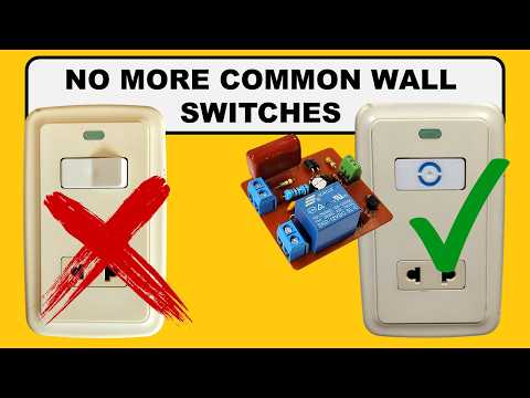 Make Your Own Smart Switch, NO More Common Wall Switches.