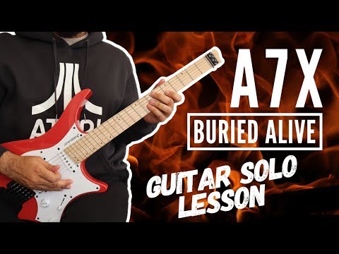Avenged Sevenfold - Buried Alive Solo Guitar Lesson + TAB
