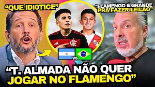 TV ARGENTINA SE IRRITOU COM BOTO SOBRE THIAGO ALMADA IR PRO FLAMENGO OU RIVER