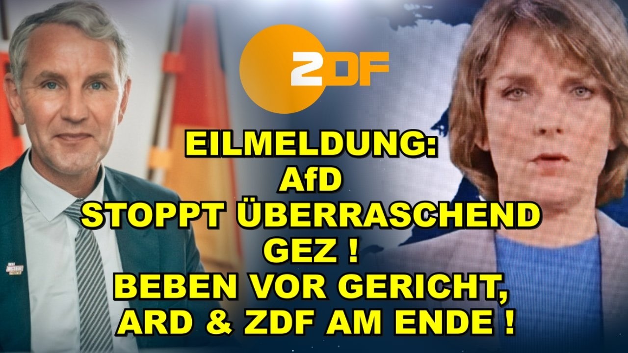 EIL: AfD STOPPT GEZ! BEBEN VOR GERICHT!