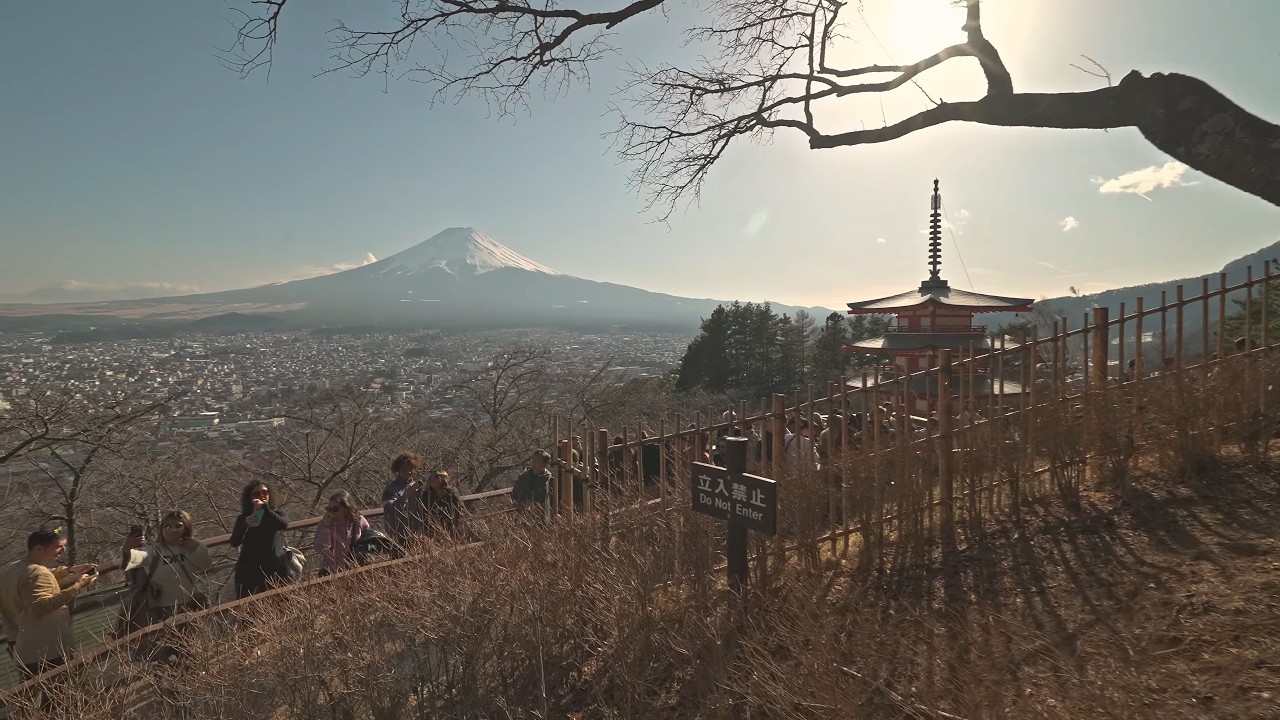 Walking from day Arakurayama to sunset FujiQ