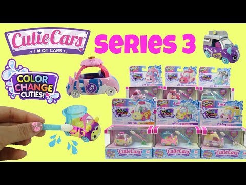 Color Change Cutie Cars Series 3 Unboxing! Magically Change Color in Water
