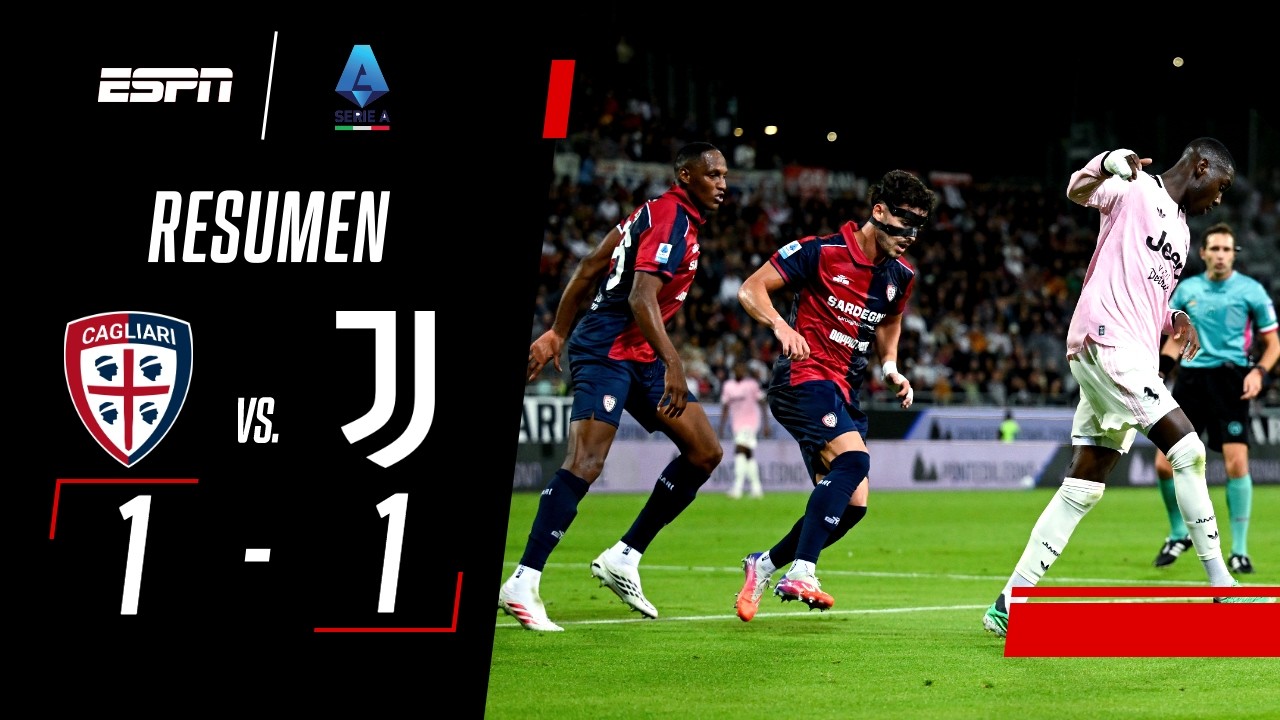 CAGLIARI EMPATÓ CON LA JUVE Y SIGUE EN PUESTOS DE CHAMPIONS | Cagliari 1-1 Juventus | RESUMEN