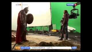 Сюжет телеканала "Россия 1" о съемках фильма "Богатырь"