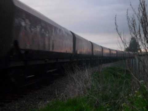 60010 at Uttoxeter on 6Z58 Ratcliffe to Liverpool - 6th May 2010 *Mega Clag!*