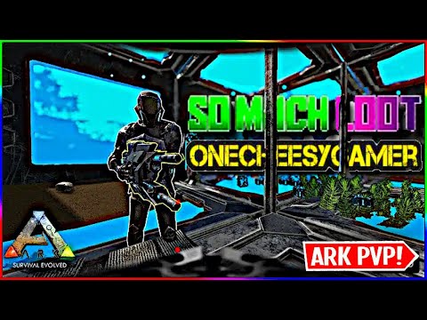 Solo Raiding a Underwater Tek Base on Crystal Isles! - Ark PVP Small Tribe
