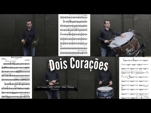 Dobrado Dois Corações- Percussão ( Caixa, bumbo, prato e bells)