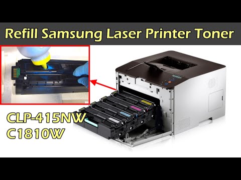 Samsung color laser printer toner refill - clp-415nw c1810w