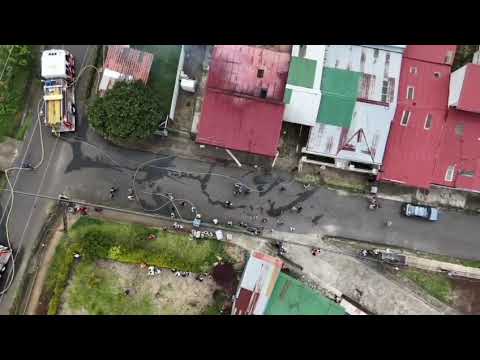 San Rafael de Oreamuno Cartago, incendio en San Francisco, solo daños materiales, 17-10-26.