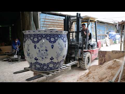 Unveiling China's Master Ceramics Blue & White Vase Creation