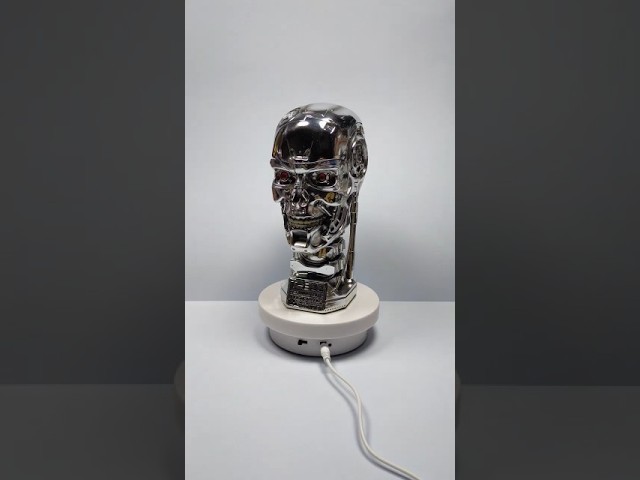 Vídeo relacionado con Terminator Nemesis Now T Caja de Resina (18 cm), Color Plateado