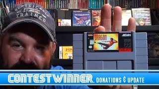 Contest Winner, Game Donations, & Update