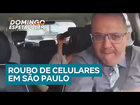 Quadrilhas quebram vidros dos carros para roubar celulares em São Paulo