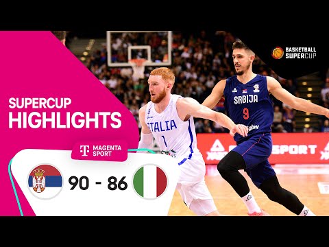 Italien - Serbien | Highlights Basketball Supercup 2022