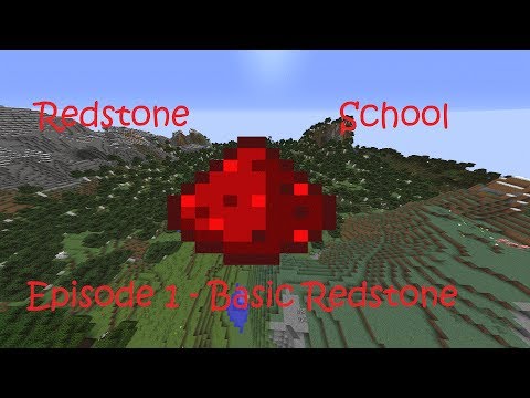 Minecraft Redstone School ep. 1 - Basic Redstone