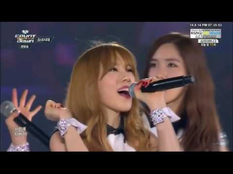 [1080p] 140814 [SNSD] Girls' Generation / Into, Mr.Taxi, Gee, Ending (2/2) M! Countdown KC
