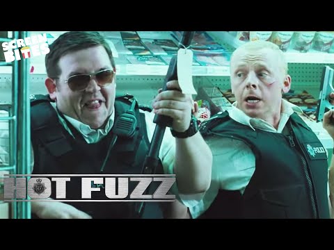 Supermarket Shoot-out | Hot Fuzz | Scene Screen