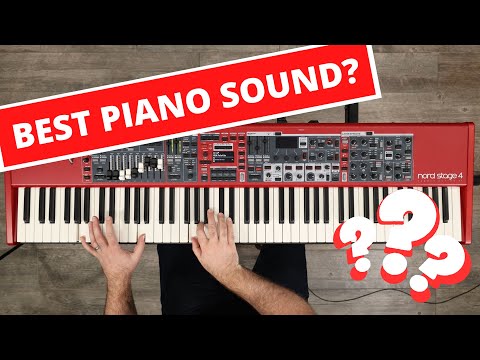BEST Natural Piano Sound on the Nord Stage 4? - White Pearl Preset Demo