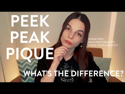 Peek or Peak? Or Pique? English Writing Tips with Alisha -- Vocabulary Class