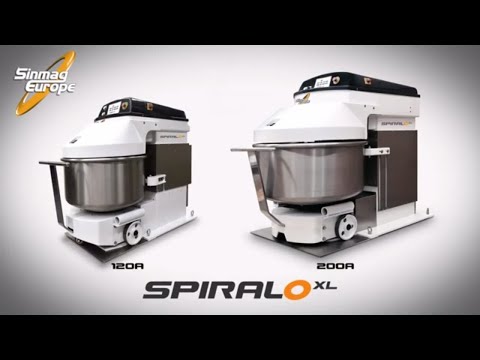 video 1, Pétrin à spirale avec cuve amovible 60L