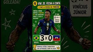 BRASIL 3X0 HAITI! VINI JR E MATHEUS CUNHA DESTRUÍRAM! 🔥 COPA DO MUNDO 2026 #Shorts ⚽✅ #copadomundo
