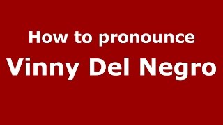 How to pronounce Vinny Del Negro