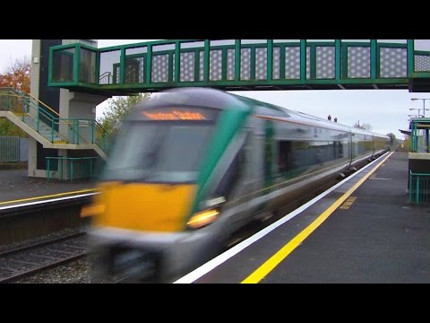 Irish Rail 22000 Class Intercity Trains x 2 - Monasterevin Station, Kildare