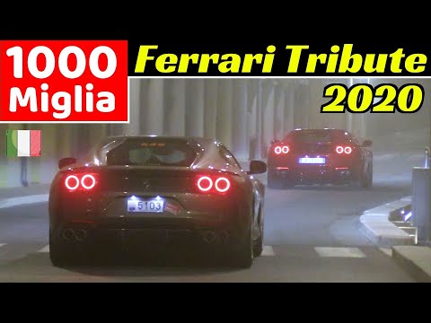 Ferrari Tribute to 1000 Miglia 2020 - Day 2 - F40, 512 BB, 812 Superfast, 488 Pista, Monza SP1, etc