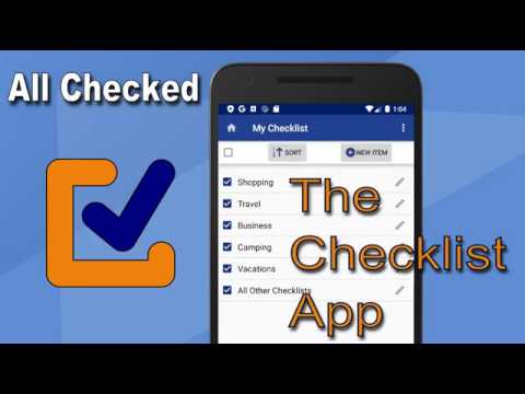 All Checked - checklist, shopp