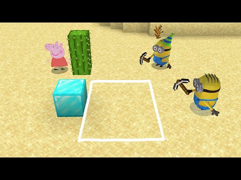 Minions vs Peppa Pig in Minecraft - Gameplay - Coffin Meme