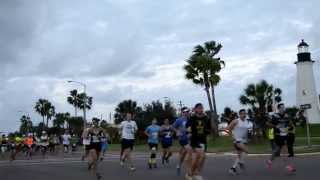South Padre Island Marathon 2015 - Race Start @ Queen Isabella Bridge