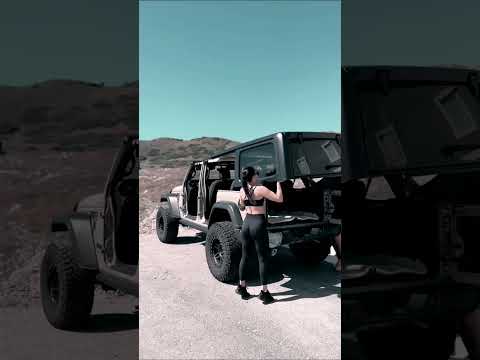 jeep Rubicon without doors and roof looks💡 #jeep #shorts