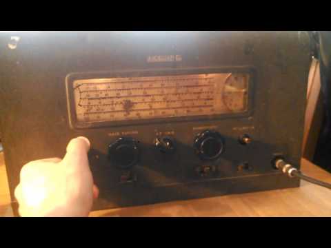 Checking out an old Howard 435a ham radio from my grandpa