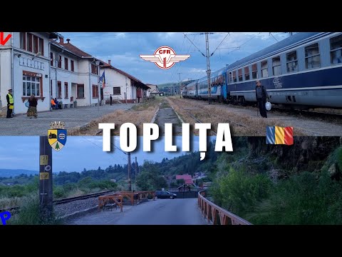 Gara CFR Toplita, putinele trenuri, orasul, cascada si linii parasite