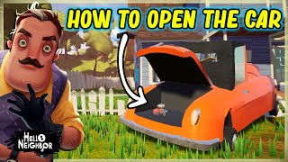 How To Open The Orange Car And Get The Magnet In Hello Neighbor Act 1 Key Location