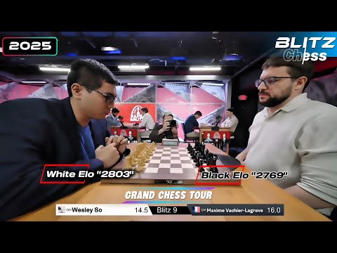 Wesley So Vs Maxime Vachier - Lagrave || World Blitz Chess - Grand Chess Tour 2025