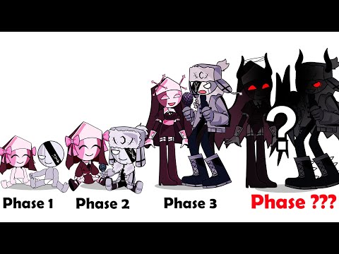 FNF Comparison Battle Sarvente and Ruv | ALL Phases of fnf Characters Friday Night Funkin Animation