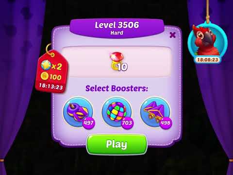 Homescapes Level 3506 With No Boosters - Hard Level