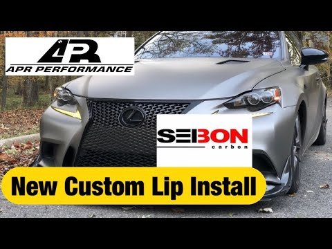 Seibon Front Lip and APR Install Lexus IS