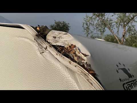 Reparatur eines Wohnwagens