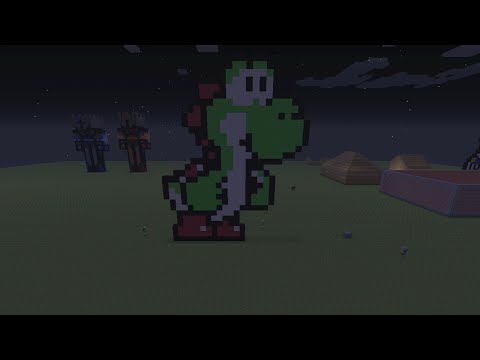 xbox 360 minecraft how to build a pixel art yoshi