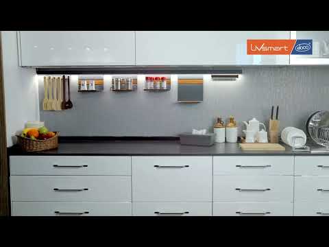 Silver Hafele Antracite Stainless Steel Kitchen Midway System