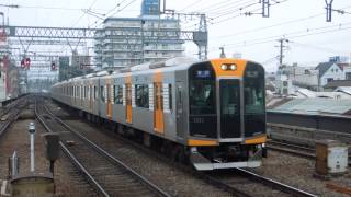 preview picture of video '阪神1000系 近鉄鶴橋駅到着 Hanshin 1000 series EMU'