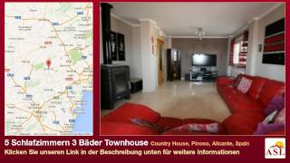 preview picture of video '5 Schlafzimmern 3 Bäder Townhouse zu verkaufen in Country House, Pinoso, Alicante, Spain'