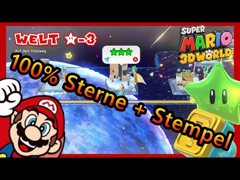 [Welt Stern-3] Alle Sterne und Stempel | Super Mario 3D World
